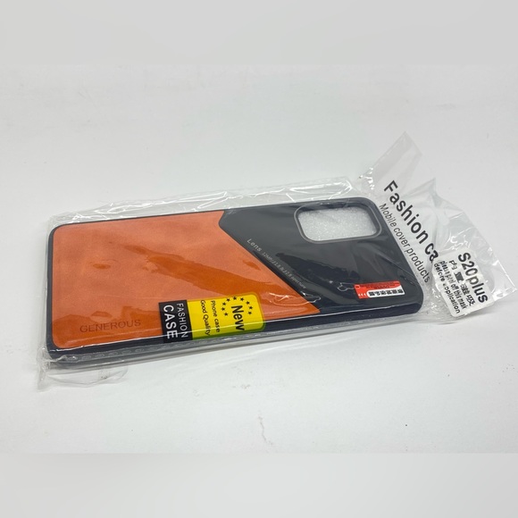 NEW FASHION CASES PHONE CASE FOR SAMSUNG GALAXY S20 PLUS ORANGE/BLACK - Picture 3 of 7
